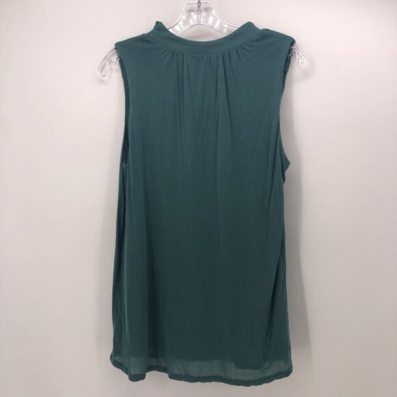 Dolan Left Coast Sleeveless Green Blouse Small S - Picture 2 of 6